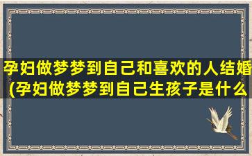 孕妇做梦梦到自己和喜欢的人结婚(孕妇做梦梦到自己生孩子是什么征兆)