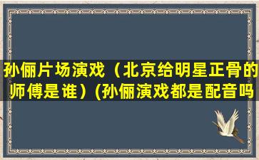 孙俪片场演戏（北京给明星正骨的师傅是谁）(孙俪演戏都是配音吗)