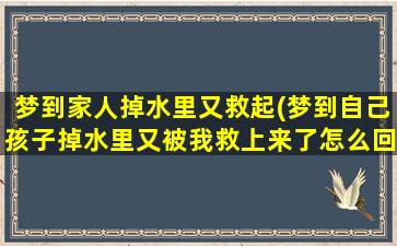 梦到家人掉水里又救起(梦到自己孩子掉水里又被我救上来了怎么回事)