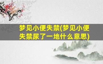 梦见小便失禁(梦见小便失禁尿了一地什么意思)