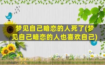 梦见自己暗恋的人死了(梦见自己暗恋的人也喜欢自己)