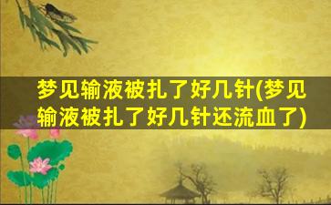 梦见输液被扎了好几针(梦见输液被扎了好几针还流血了)